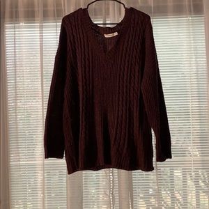 Knit oversized sweater